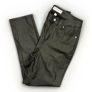 Marc New York Women's Skinny Ankle Jeans Size 10 Black Coated High Rise NWT $79
